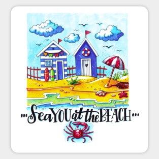 Sea you at the beach Sticker